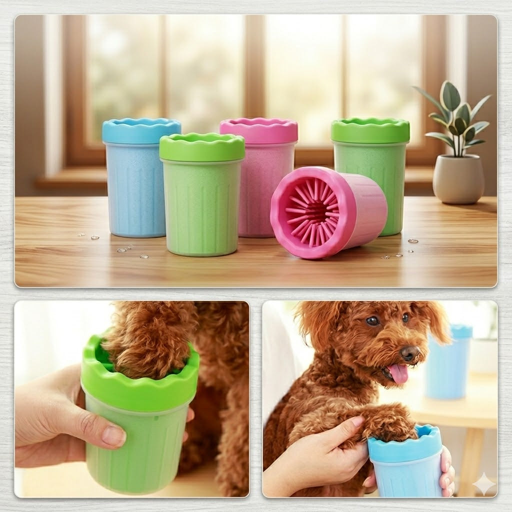 KÜÇÜK IRK Köpek Ayak Yıkama Aparatı Pati temizleme